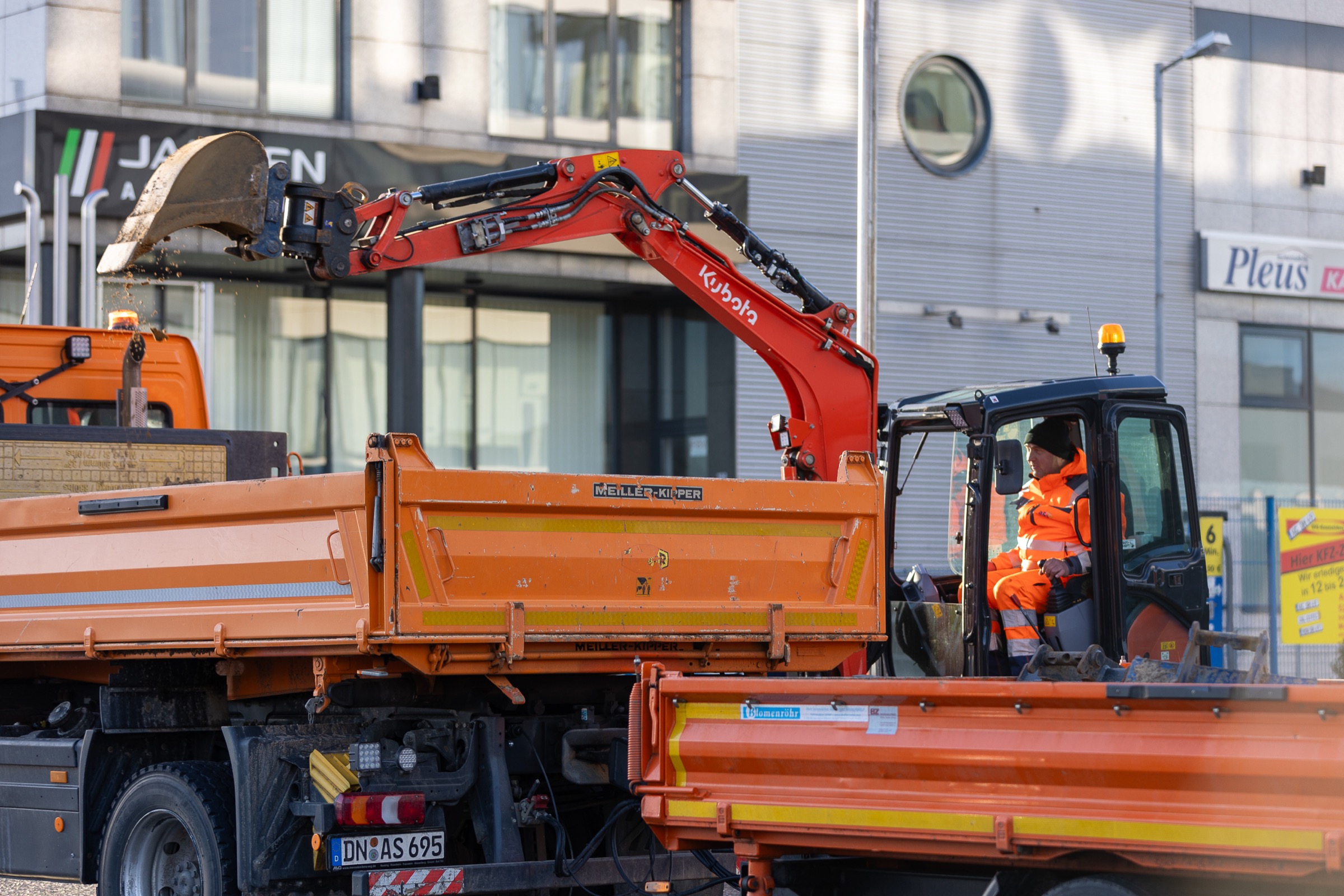Baustelle von A&S Tief- und Straßenbau